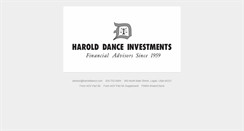 Desktop Screenshot of harolddance.com
