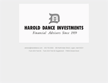 Tablet Screenshot of harolddance.com